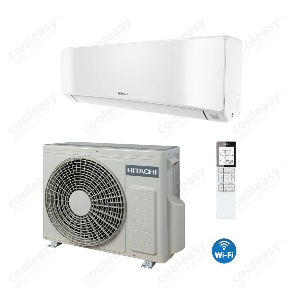 Инверторен климатик Hitachi RAK-DJ35PHAE/RAC-DJ35PHAE, 12000 BTU, WiFi, Клас А++, AirHome400