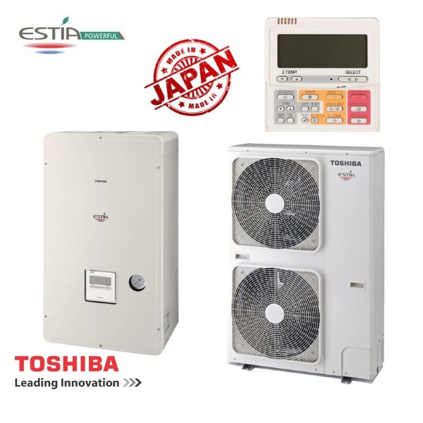 Термопомпа Toshiba Estia P1104XWHT6-E Powerfull 18kW