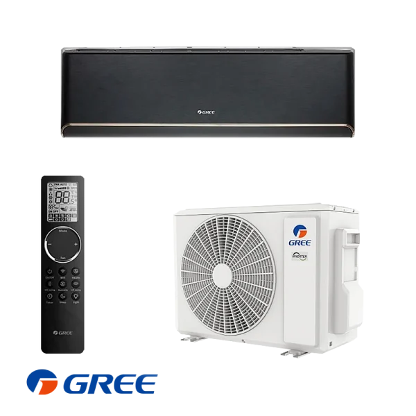 Инверторен климатик Gree Airy GWH09AVCXB-K6DNA1B - черен