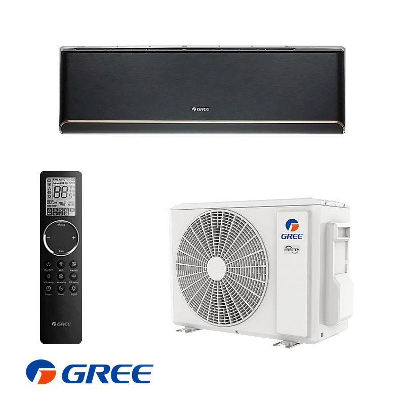 Инверторен климатик Gree Airy GWH09AVCXB-K6DNA1B – черен