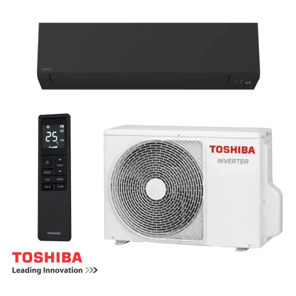 Инверторен климатик Toshiba Shorai Edge RAS-B13G3KVSGB-E + RAS-13J2AVSG-E1 - черен - Image 2